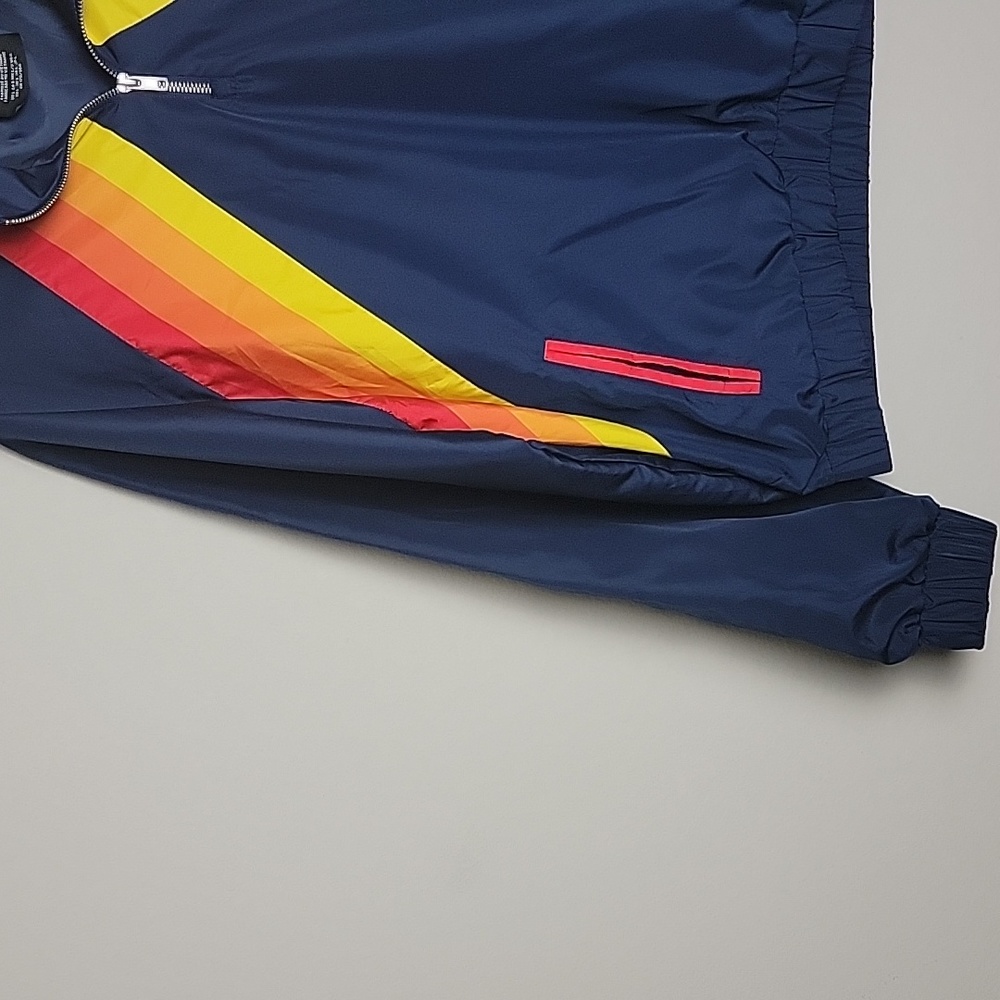 Wilson Navy Jacket with Rainbow Stripes - Picture 5 of 6